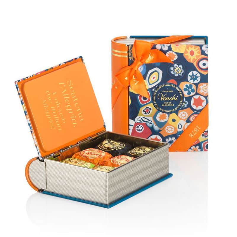Tasty Ribbon Assorted Chocolates in Tin Box Assorted Chocolates in Vintage Tin Box | Tasty Ribbon | IGP Piedmont
