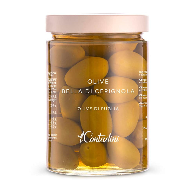 Tasty Ribbon "Bella di Cerignola" Olives Bella di Cerignola Olives | Tasty Ribbon | Italian Whole Olives
