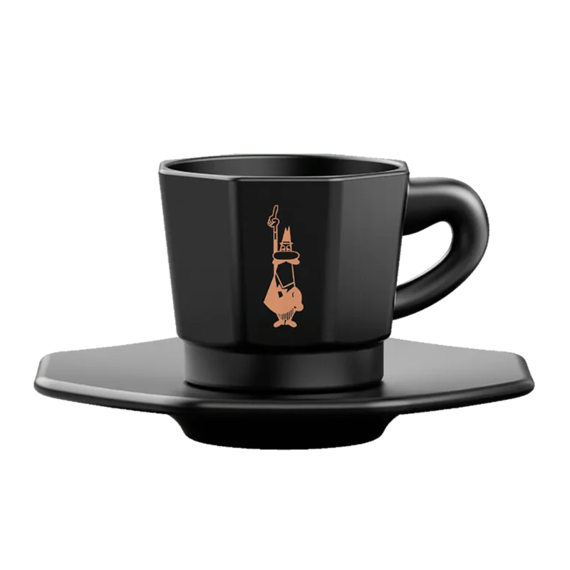 Tasty Ribbon Octagonal Espresso Cups, Set of 4 Octagonal Espresso Cups | Coffee Gift | Authentic Italian Gourmet Food