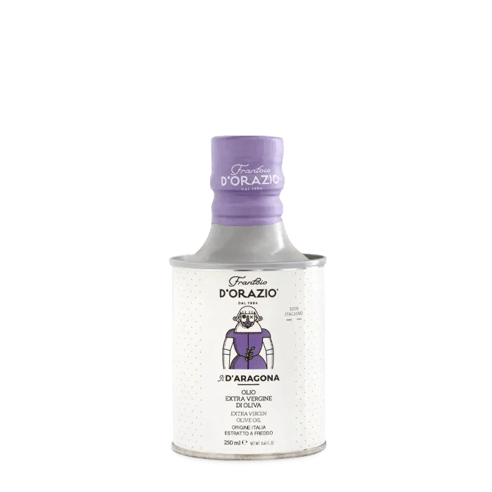 Tasty Ribbon Extra Virgin Olive Oil – “Il D’Aragona” Collection - 250 ml "Il D'aragona" Extra Virgin Olive Oil | Italian Artisanal EVOO