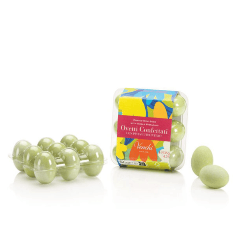 Tasty Ribbon Venchi Egg Box with Pistachio-Filled Sugar-Coated Mini Eggs Egg Box with Pistachio-Filled Sugar-Coated Mini Eggs | Tasty Ribbon