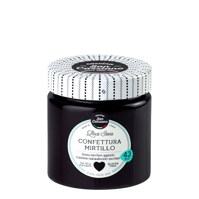 Tasty Ribbon Blueberry Preserve with Stevia