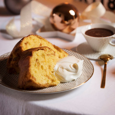 Panettone slices with Mascarpone cream