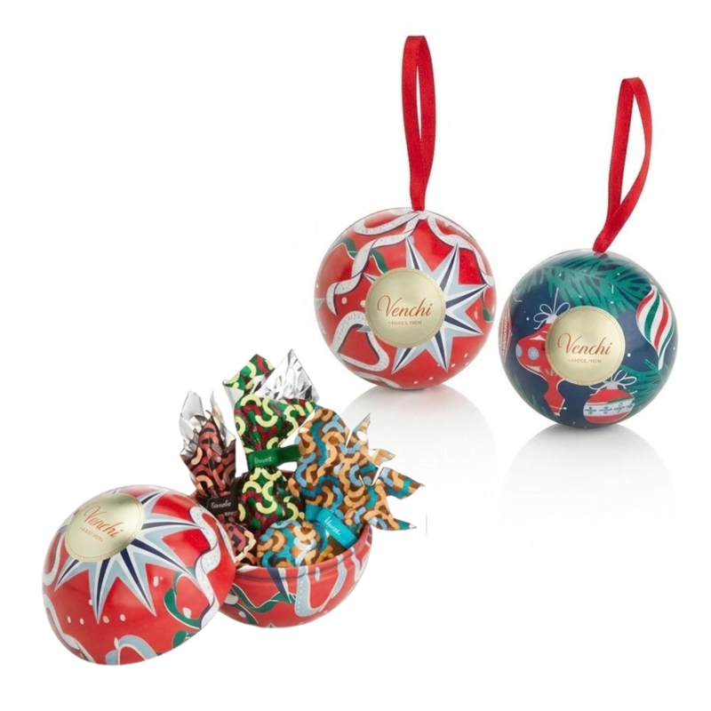 Christmas Ornament Chocolate Tin