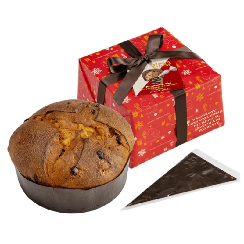 Panettone with Dark Chocolate Cream
