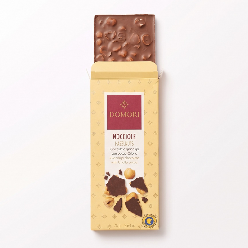 Domori Milk Chocolate Bar with Piedmont Hazelnuts