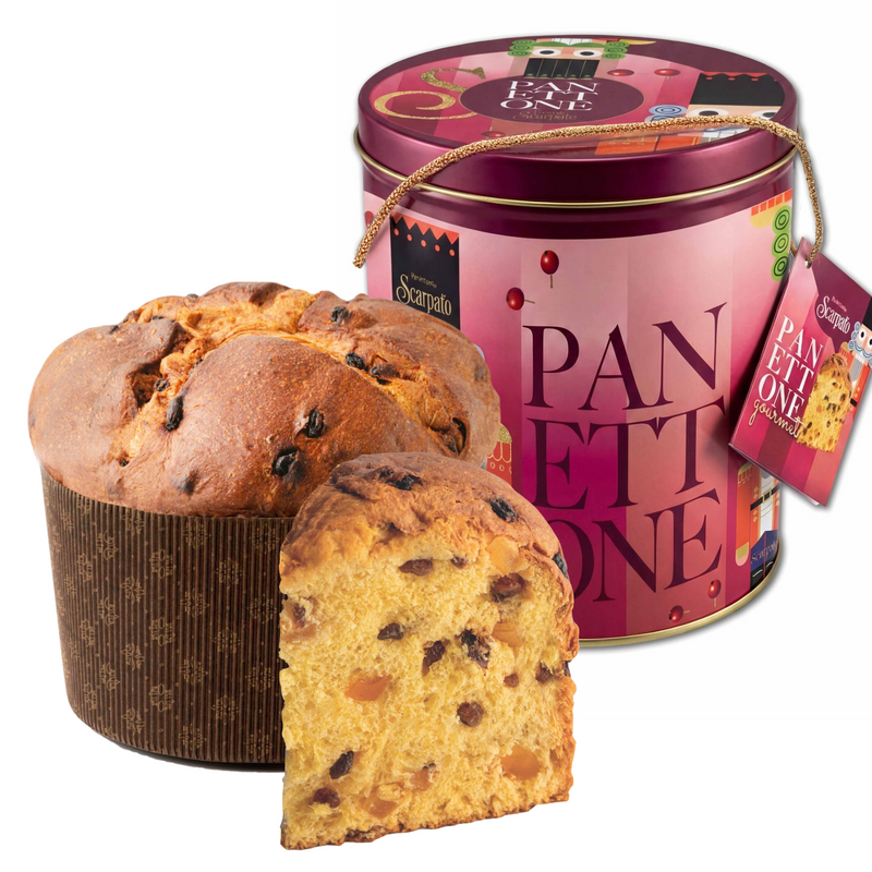 Classic Gourmet Panettone in Nutcracker Gift Tin