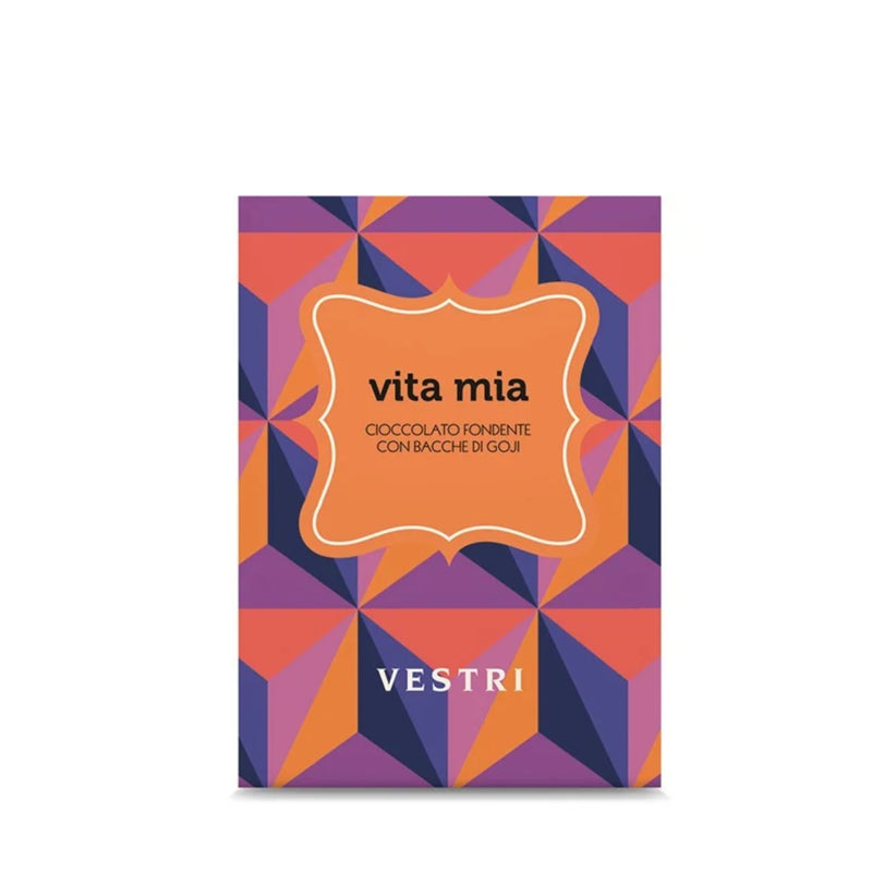 Dark Chocolate Bar with Goji Berries “Vita Mia”