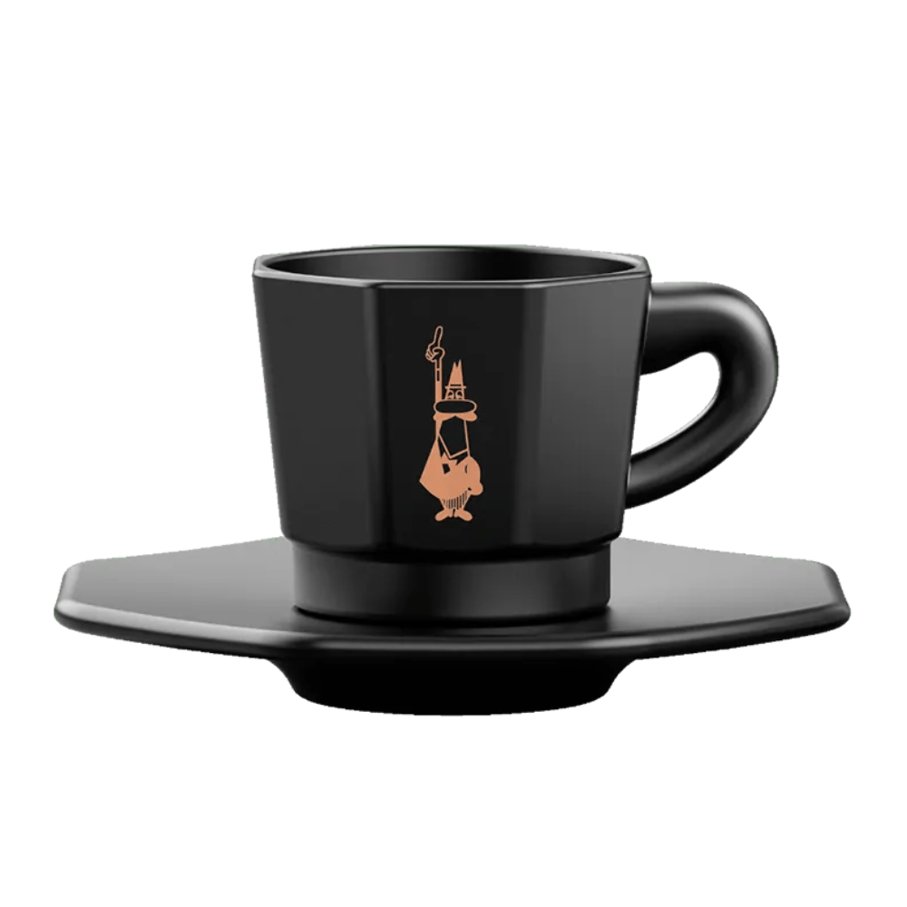 Tasty Ribbon Octagonal Espresso Cups, Set of 4 Octagonal Espresso Cups | Coffee Gift | Authentic Italian Gourmet Food