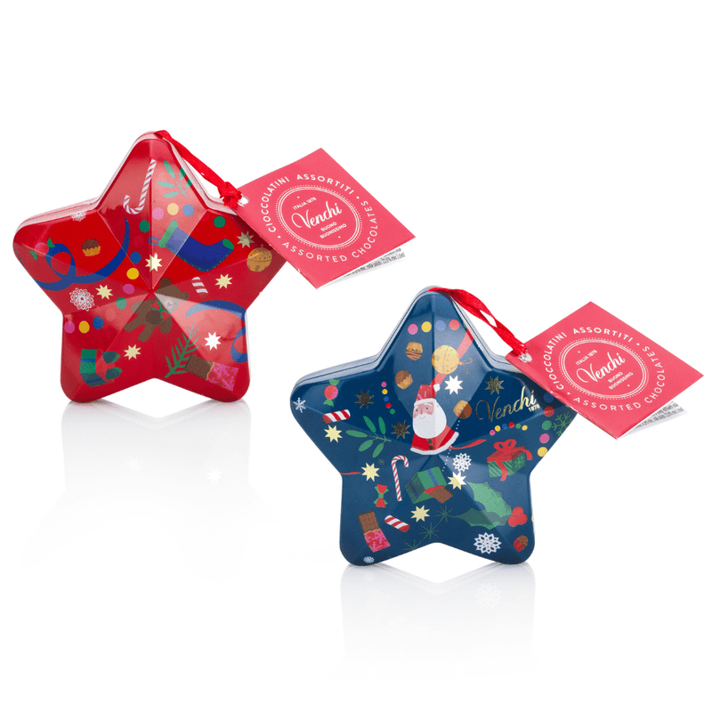 Tasty Ribbon Chocolate-Filled Star Ornament Chocolate-Filled Star Ornament | Venchi | Chocolate Gifts