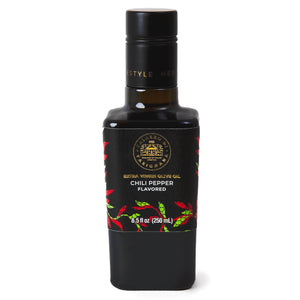 Tasty Ribbon Extra Virgin Olive Oil with Chili Pepper Extra Virgin Olive Oil With Chili Pepper | Freshly Selected Hot Spices