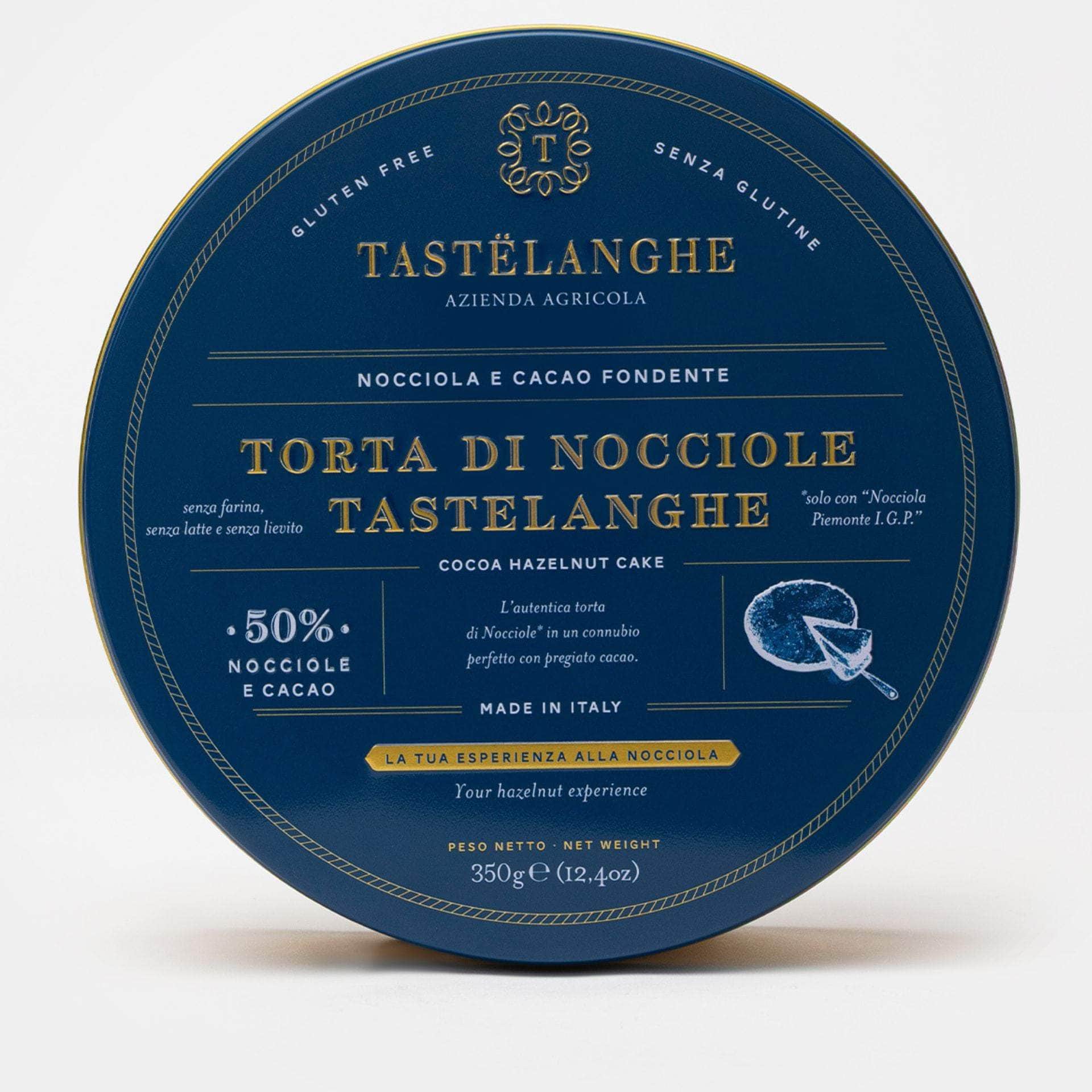 Tasty Ribbon Gluten-free Dark Chocolate Hazelnut Cake (50% Piedmont Hazelnuts IGP) Gluten-Free Chocolate Hazelnut Cake | Gourmet Gifts | Shop Online