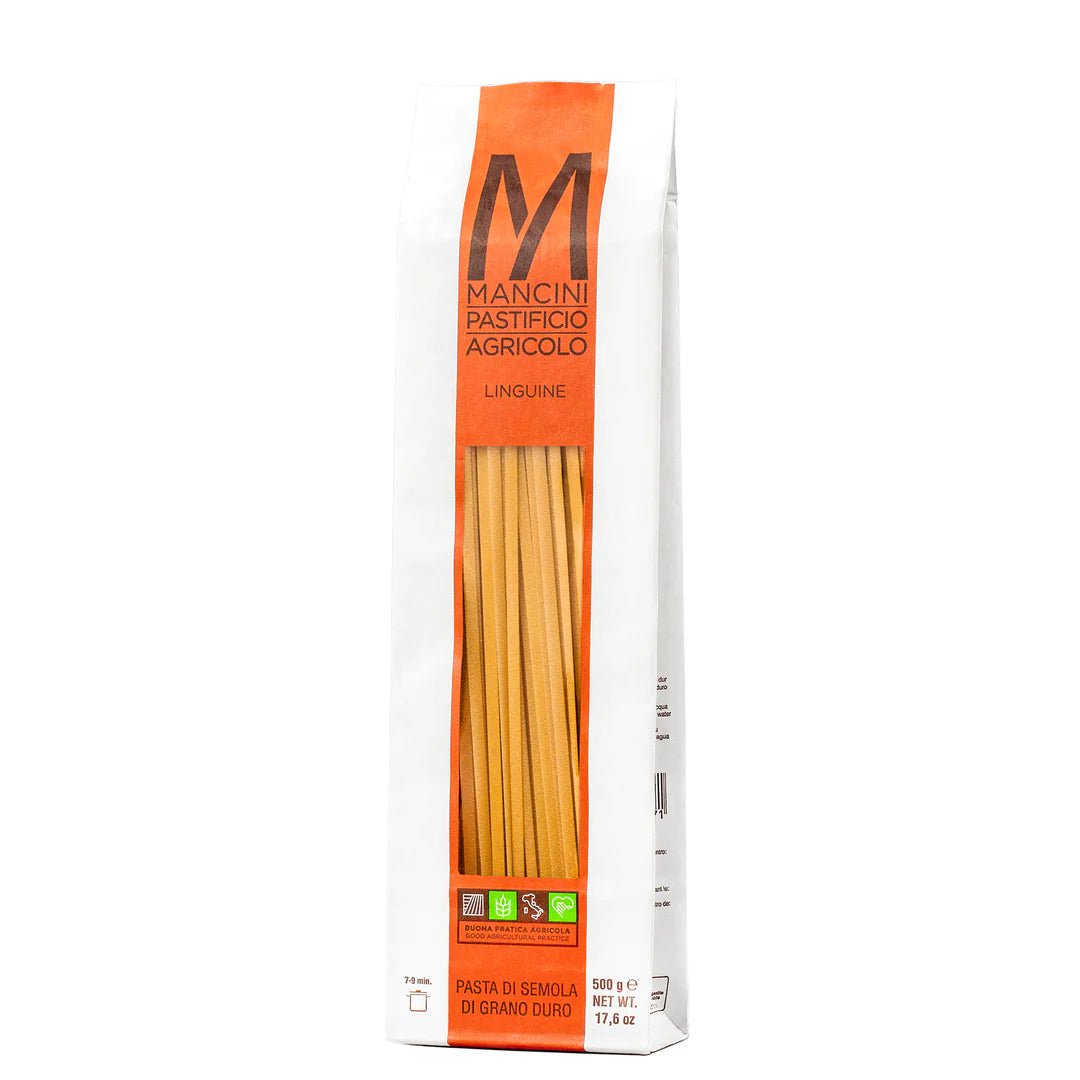 Tasty Ribbon Linguine by Pastificio Mancini Linguine by Pastificio Mancini | Gourmet Authentic Italian Food | SHOP ONLINE