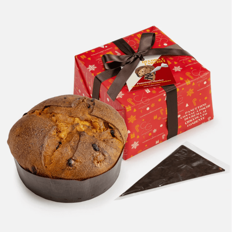 Tasty Ribbon Panettone with Dark Chocolate Cream Traditional Panettone Cake with Chocolate Cream | Tasty Ribbon