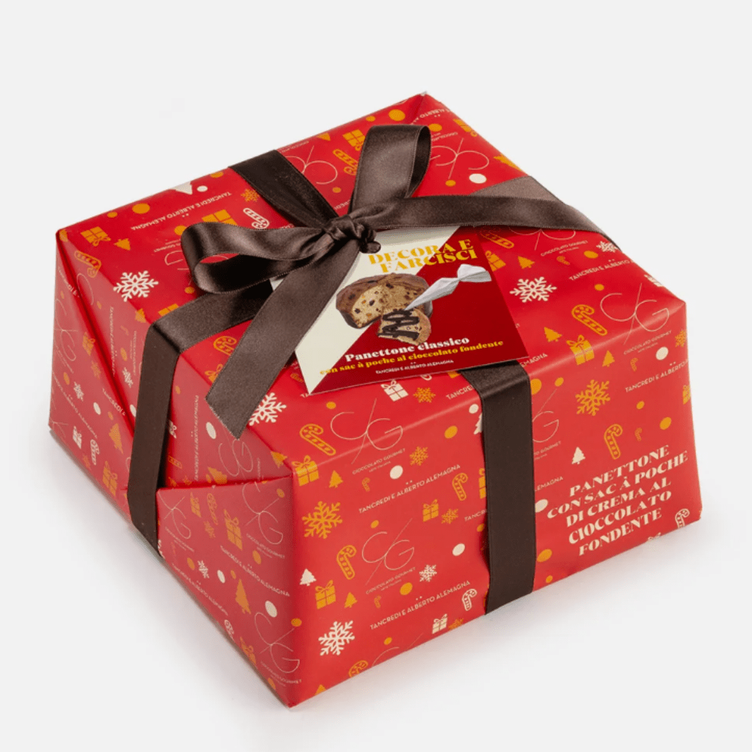 Tasty Ribbon Panettone with Dark Chocolate Cream Traditional Panettone Cake with Chocolate Cream | Tasty Ribbon