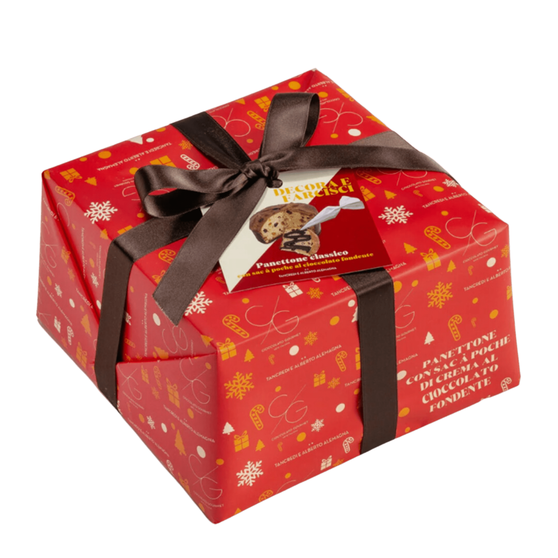 Tasty Ribbon Panettone with Dark Chocolate Cream