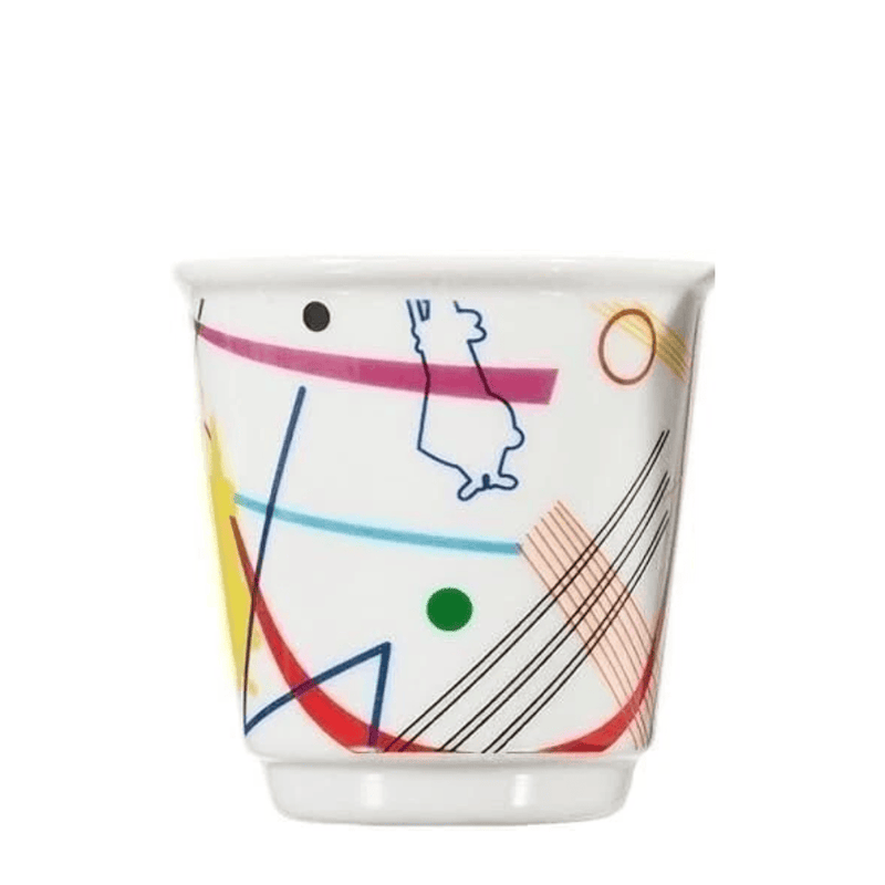 Tasty Ribbon Pop Art Espresso Cups, Set of 4 Arte Espresso Cups | Coffee Gifts | Authentic Italian Gourmet Food