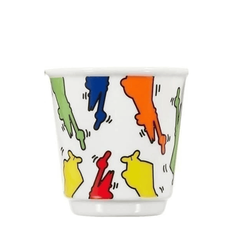 Tasty Ribbon Pop Art Espresso Cups, Set of 4 Arte Espresso Cups | Coffee Gifts | Authentic Italian Gourmet Food
