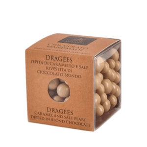 Tasty Ribbon Salted Caramel Pearls dipped in Blond Chocolate Salted Caramel pearls dipped in blond chocolate | Gourmet Authentic Products | SHOP ONLINE