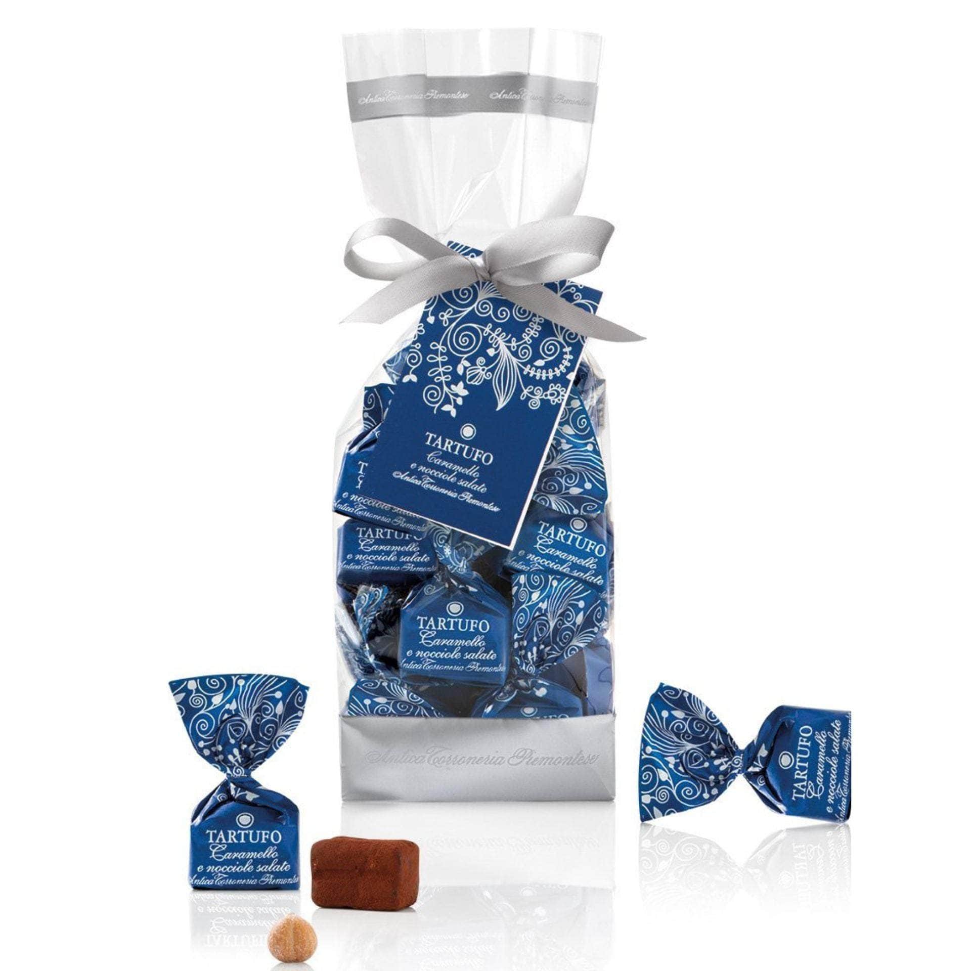 Tasty Ribbon Salted Hazelnut Caramel Truffles Salted Hazelnut Caramel Truffles | Artisan Italian Confections | Chocolate Gifts