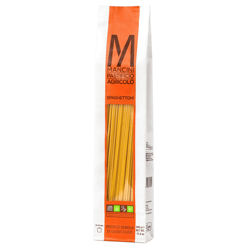 Tasty Ribbon Spaghettoni by Pastificio Mancini Spaghettoni by Pastificio Mancini | Authentic Italian Food | Online