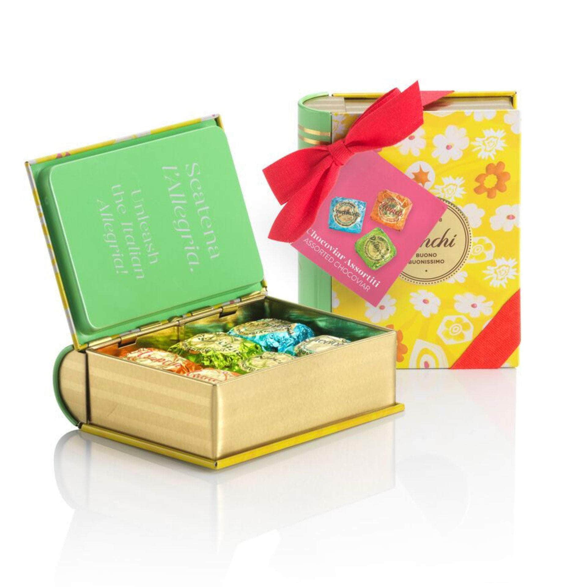 Spring mini book with assorted Chocoviar chocolates | Chocolate