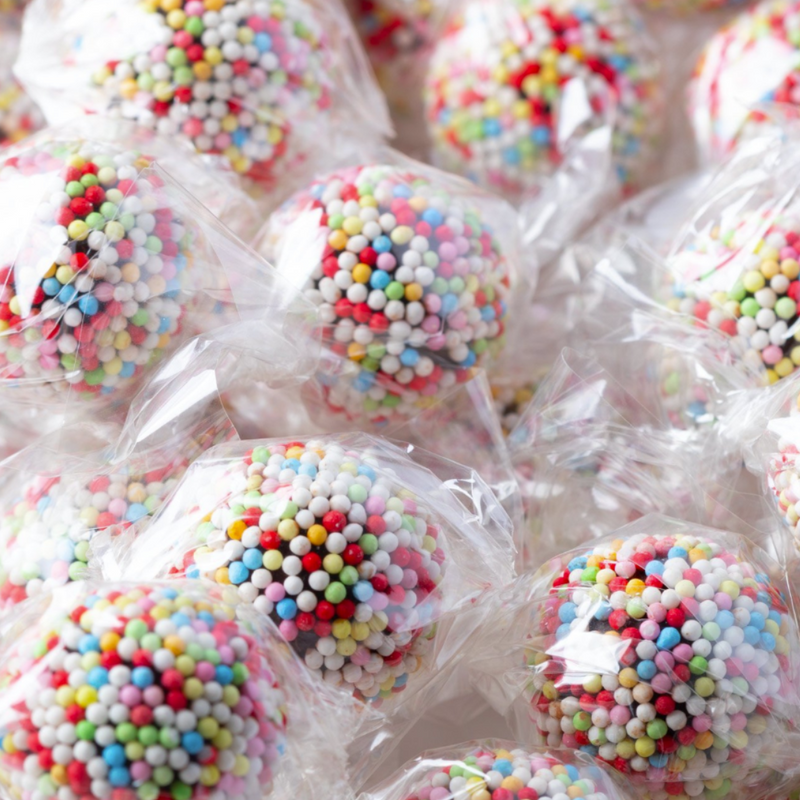 Tasty Ribbon Sprinkles-Covered Chocolate Hazelnut Candies - "Cri Cri" Sprinkles-Covered Chocolate Hazelnut Candies | Tasty Ribbon