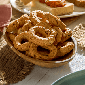 Tasty Ribbon Taralli with Onions and Raisins Taralli with Onions and Raisins | Italian Appetizer | Shop Online