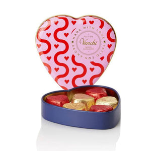 Tasty Ribbon Tin of Chocolate Hearts Tin of Chocolate Hearts