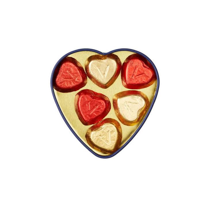 Tasty Ribbon Tin of Chocolate Hearts Chocolate Hearts | Venchi | Chocolate Gifts