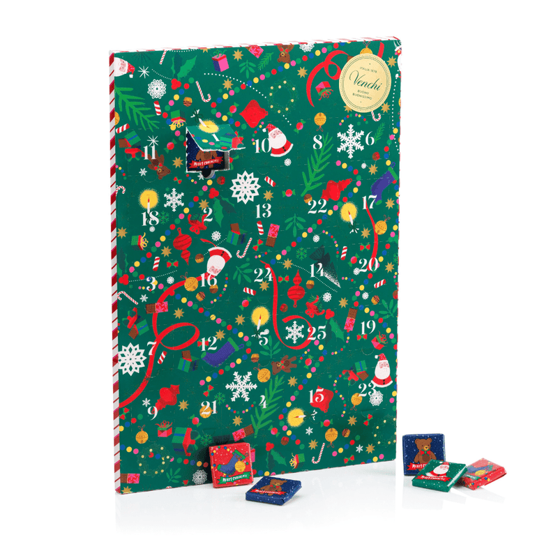 Tasty Ribbon Traditional Chocolate Advent Calendar Traditional Chocolate Advent Calendar | Venchi Italian Chocolate