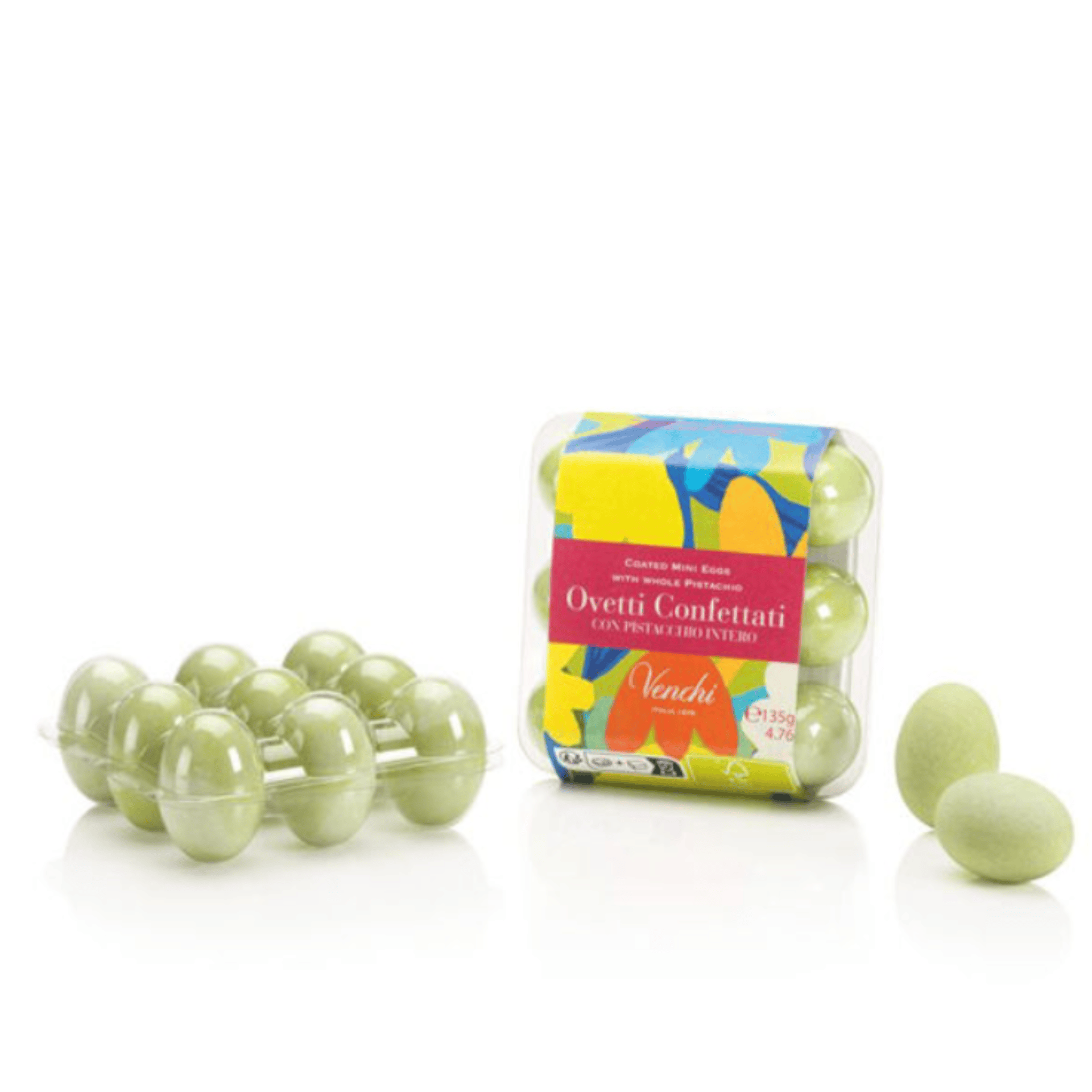 Tasty Ribbon Venchi Egg Box with Pistachio-Filled Sugar-Coated Mini Eggs Egg Box with Pistachio-Filled Sugar-Coated Mini Eggs | Tasty Ribbon