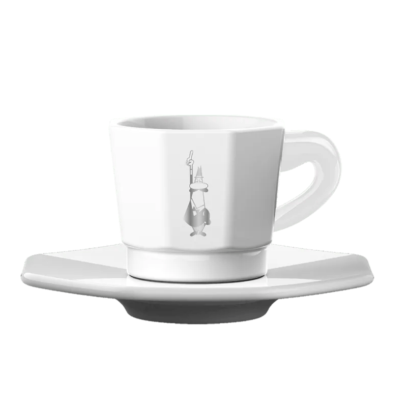 Tasty Ribbon Octagonal Espresso Cups, Set of 4 Octagonal Espresso Cups | Coffee Gift | Authentic Italian Gourmet Food