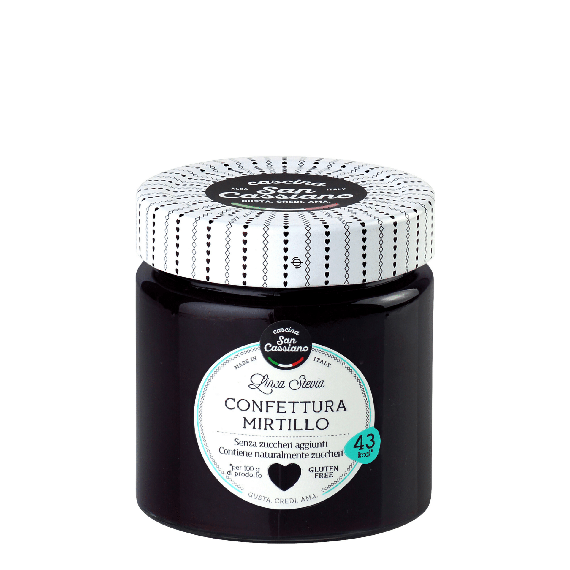 Tasty Ribbon Blueberry Preserve with Stevia