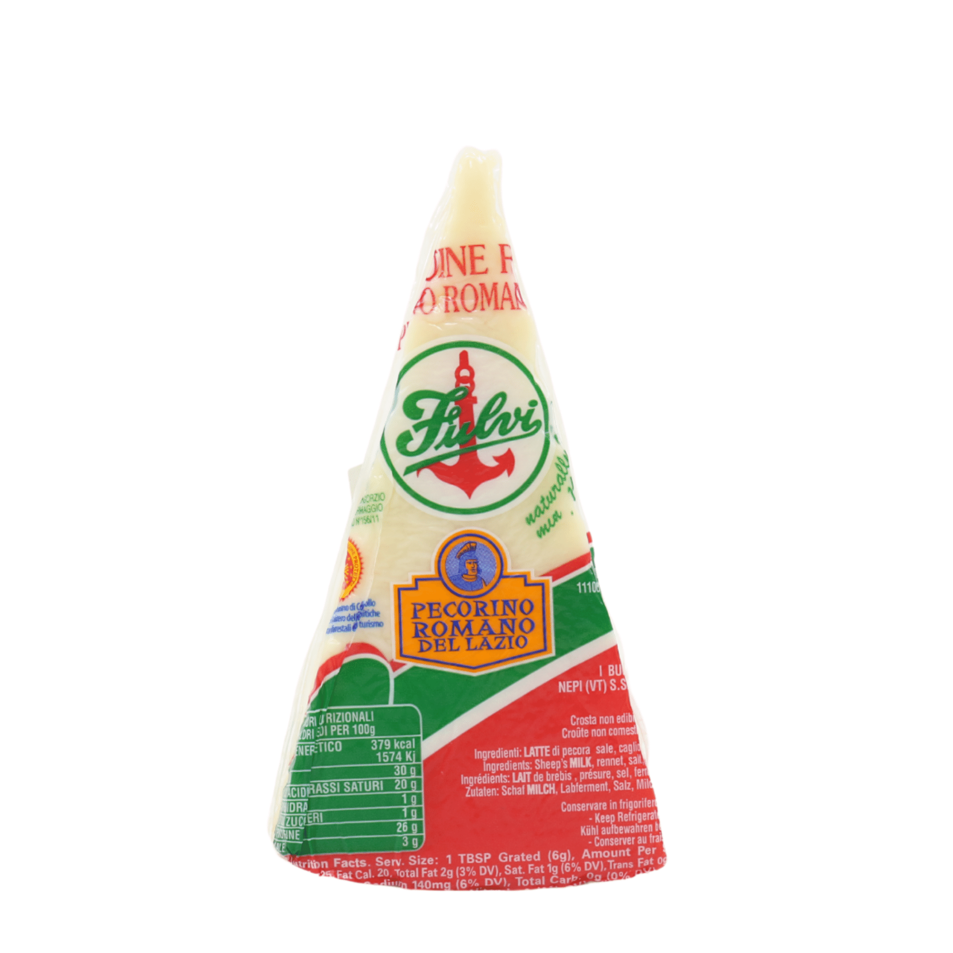 Tasty Ribbon Genuine Pecorino Romano Wedge
